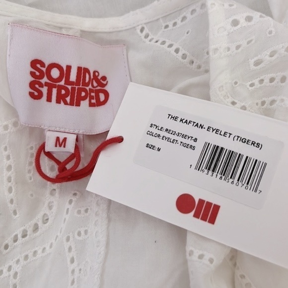 Solid & Striped The Kaftan Maxi Dress Size M White Swim Coverup - Picture 10 of 11